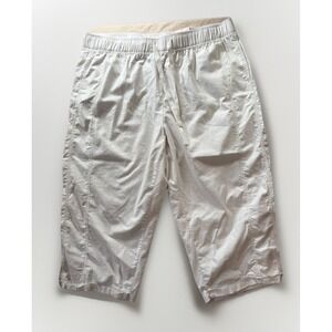 NWT Lane Bryant White  Soft Slub Capri Women's 22/24 Mid-Rise Plus Size